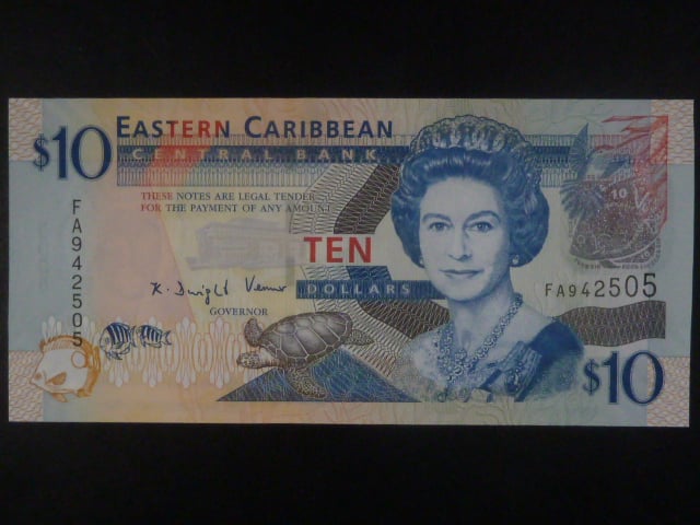 VÝCHODOKARIBSKÉ STÁTY, 10 Dollars 2008, BNB. B232a, Pi. 48