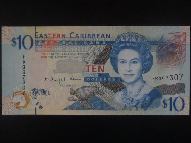 VÝCHODOKARIBSKÉ STÁTY, 10 Dollars 2012, BNB. B236a, Pi. 52