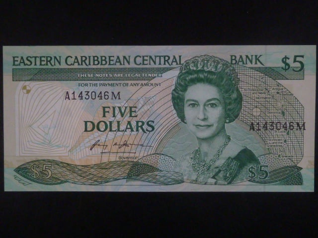 VÝCHODOKARIBSKÉ STÁTY, 5 Dollars 1987 (Monserrat), BNB. B202m, Pi. 18