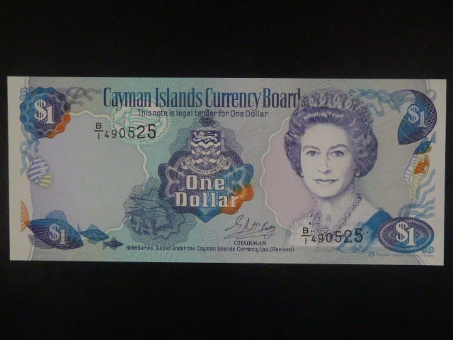 KAJMANSKÉ OSTROVY, 1 Dollar 1996, BNB. B201a, Pi. 21