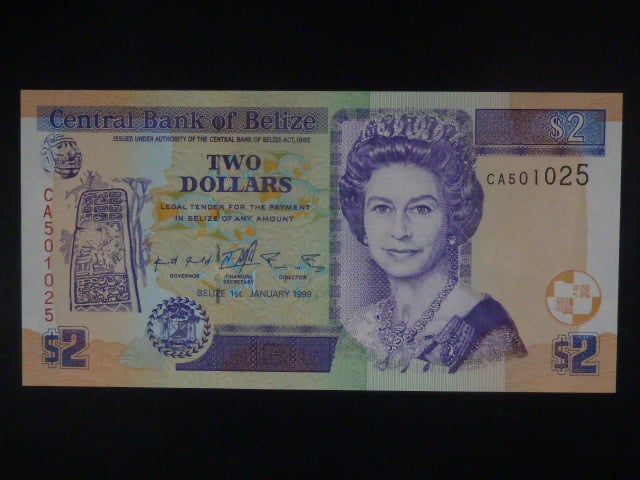 BELIZE, 2 Dollars 2002, BNB. B318a, Pi. 60