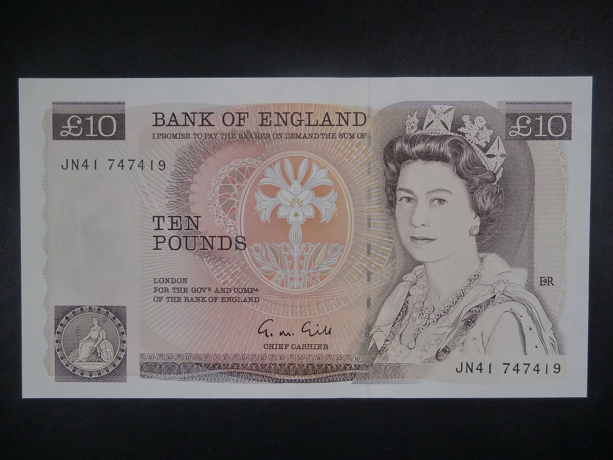 10 Pounds 1988 podpis Gill, BNB. B186e, Pi. 379