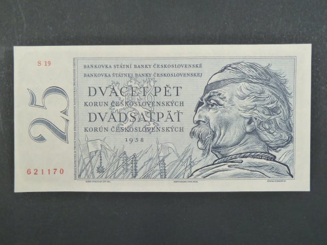 25 Kčs 1958 série S 19