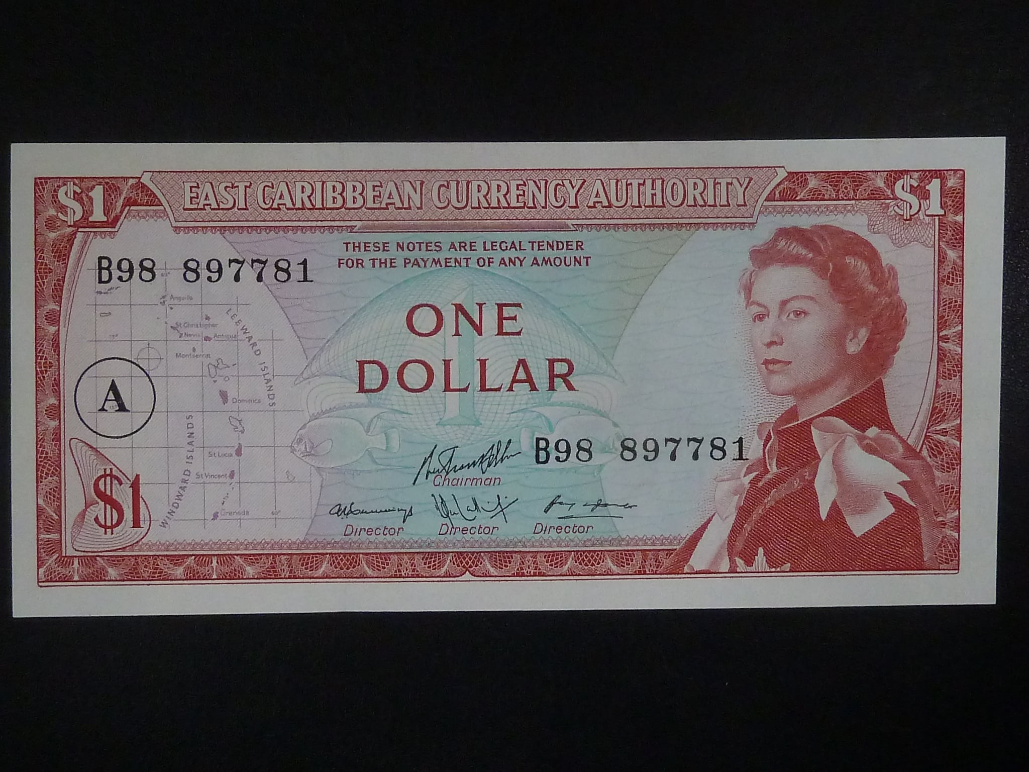 VÝCHODOKARIBSKÉ STÁTY, 1 Dollar 1983 (Antigua a Barbuda), BNB. B101ca, Pi. 13