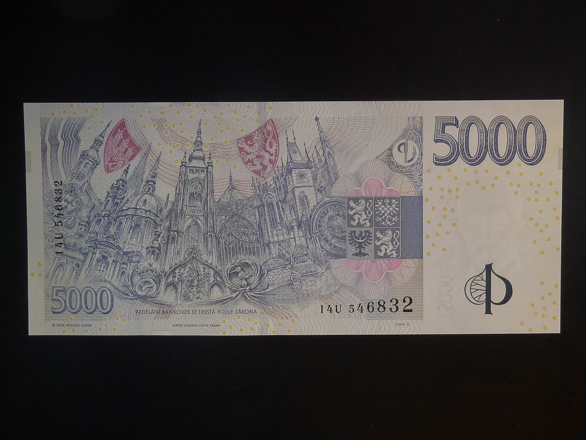 5000 Kč 2023 série 14 U