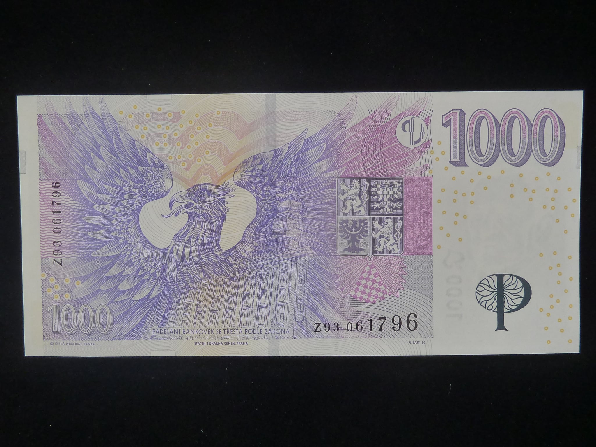 1000 Kč 2008 série Z 93
