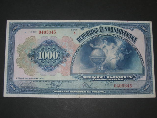 1000 Kč 8.4.1932, serie A