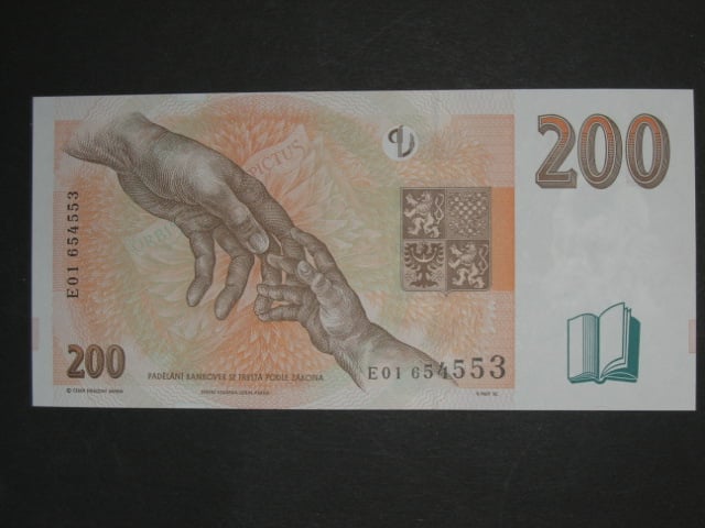 200 Kč 1998 s. E 01, Baj. CZ 20, Pi. 19