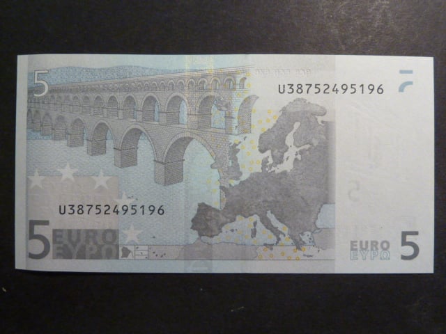 5 Euro 2002 s.U, Francie, podpis Jeana-Clauda Tricheta, L028 tiskárna  Banque de France, Francie