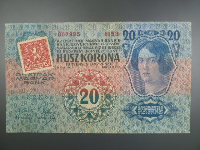 20 K 2.1.1913, Kolkovaná, I. vydání