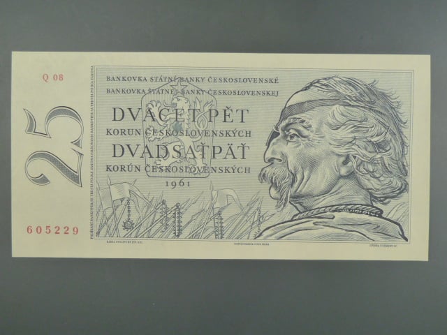 25 Kčs 1961 s. Q 08