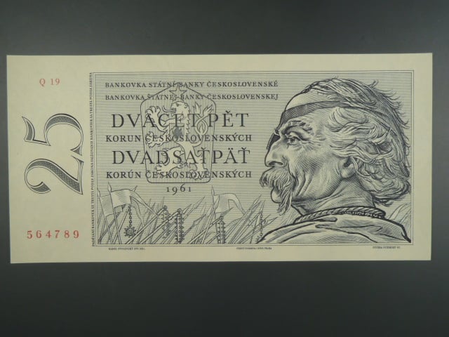 25 Kčs 1961 s. Q 19
