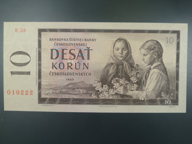 10 Kčs 1960 s. E 58