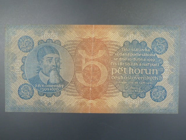 5 Kč 28.9.1921, serie 2