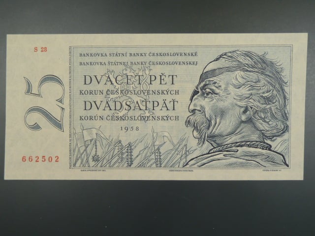 25 Kčs 1958 s. S 28