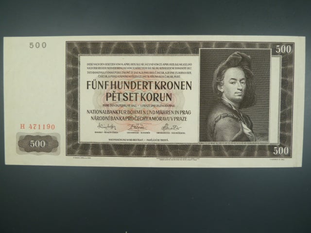 500 K 24.2.1942, I. vydání, série H