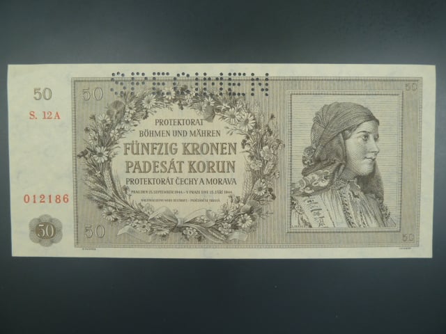 50 K 25.9.1944 série 12 A perf. SPECIMEN