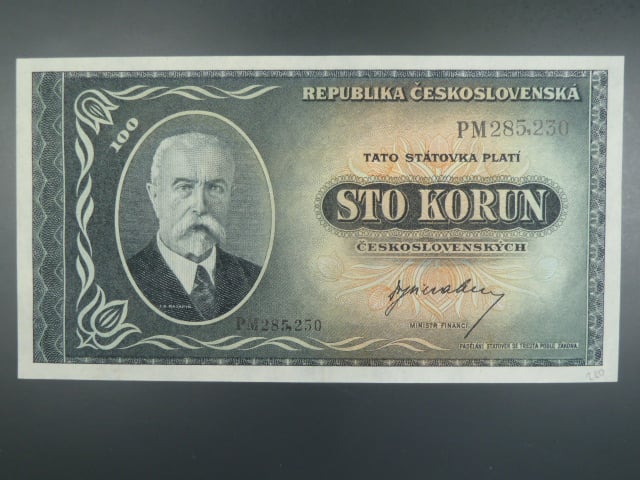 100 Kčs 1945 série PM
