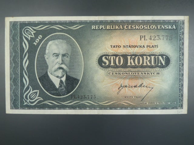 100 Kčs 1945 série PL