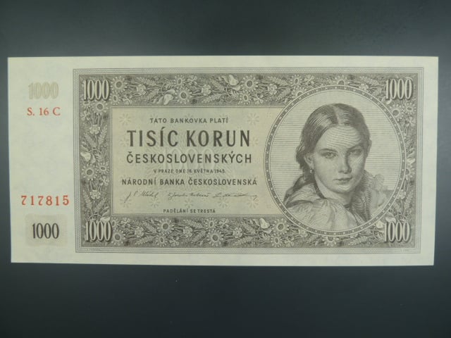 1000 Kčs 16.5.1945 série C 16