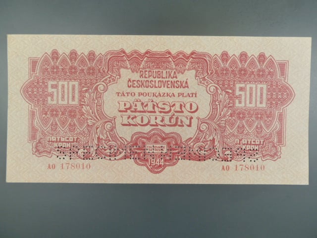 500 K 1944 s.AO, perf. SPECIMEN