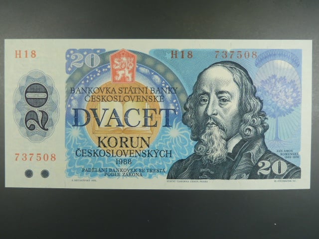 20 Kčs 1988 s. H 18