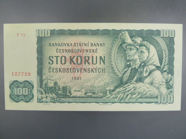 100 Kčs 1961 série T 75