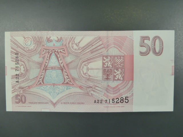 50 Kč 1993 s. A 22, Baj. CZ 4a