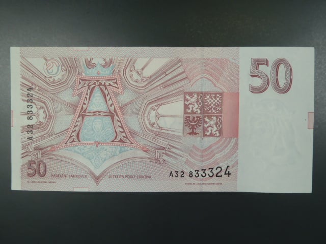 50 Kč 1993 s. A 32, Baj. CZ 4a
