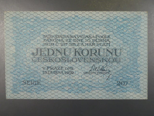 1 Kč 15. 4. 1919, s.207