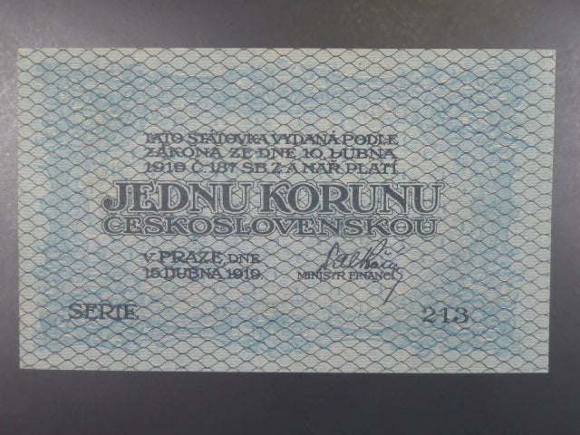 1 Kč 15. 4. 1919, s.213