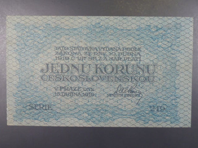 1 Kč 15. 4. 1919, s.219