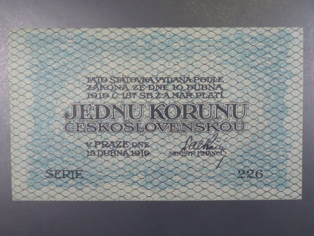 1 Kč 15. 4. 1919, s.226