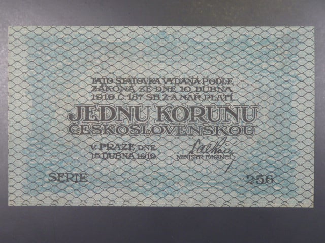 1 Kč 15. 4. 1919, s.256