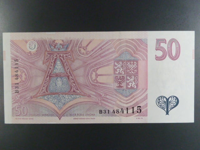 50 Kč 1997 s. B 31, Baj. CZ 17, Pi. 17