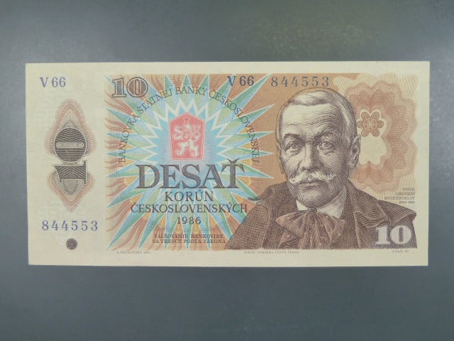 10 Kčs 1986 s. V 66