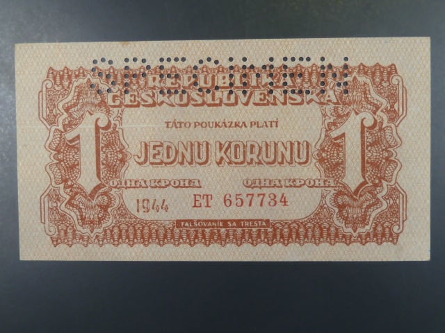 1 K 1944 série ET, perf. SPECIMEN