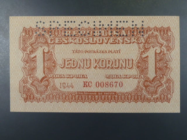 1 K 1944 série KC, perf. SPECIMEN