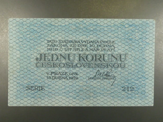 1 Kč 15. 4. 1919, s.212