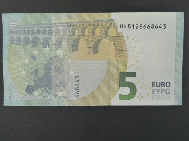 5 Euro 2013 s.UF, Francie, podpis Mario Draghi, U005