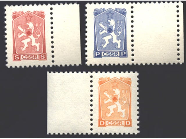 Neupotřebené bankovkové kolky vzoru 1962