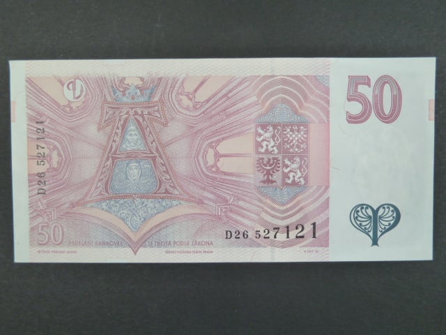 50 Kč 1997 s. D 26, Baj. CZ 17, Pi. 17