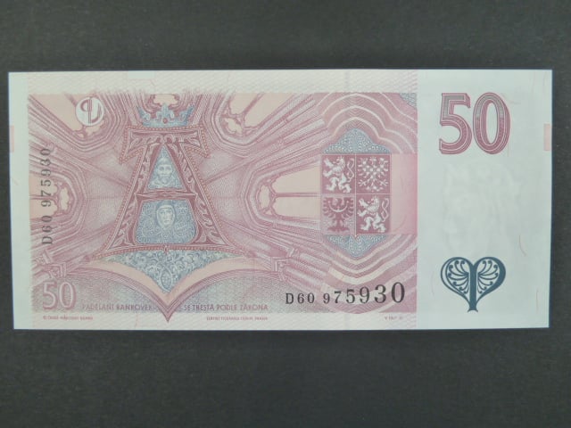 50 Kč 1997 s. D 60, Baj. CZ 17, Pi. 17