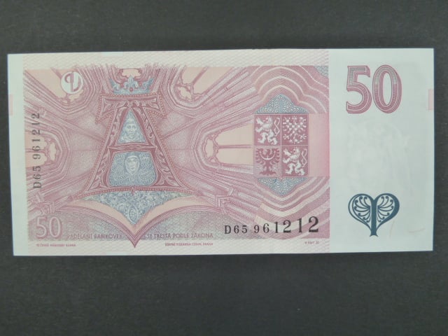50 Kč 1997 s. D 65, Baj. CZ 17, Pi. 17