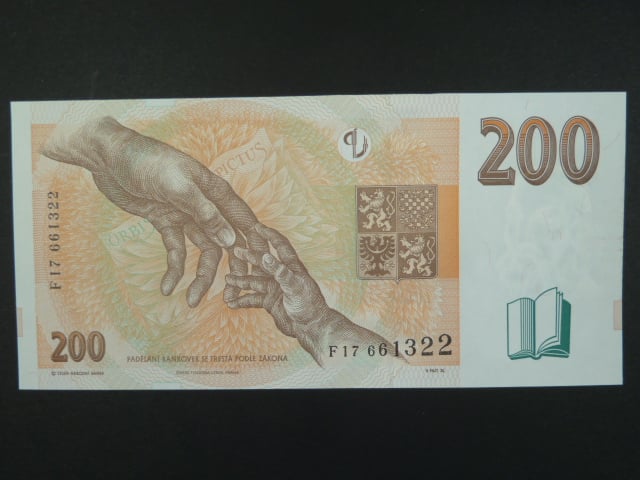 200 Kč 1998 s. F 17, Baj. CZ 20, Pi. 19