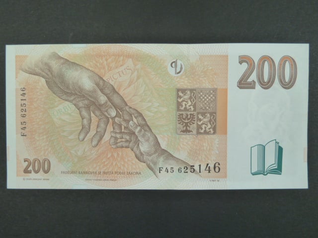 200 Kč 1998 s. F 45, Baj. CZ 20, Pi. 19