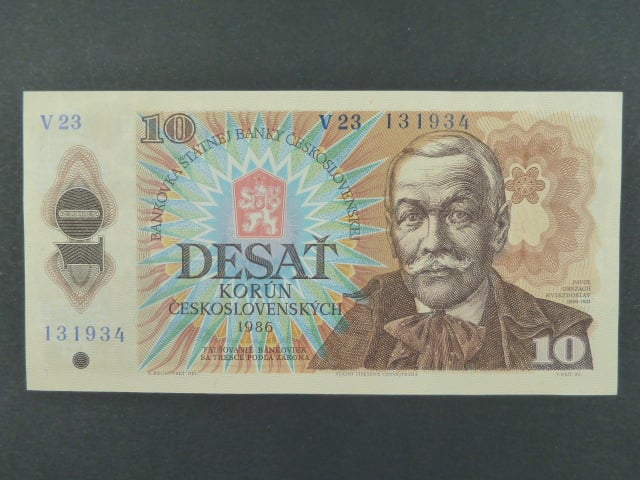 10 Kčs 1986 s. V 23