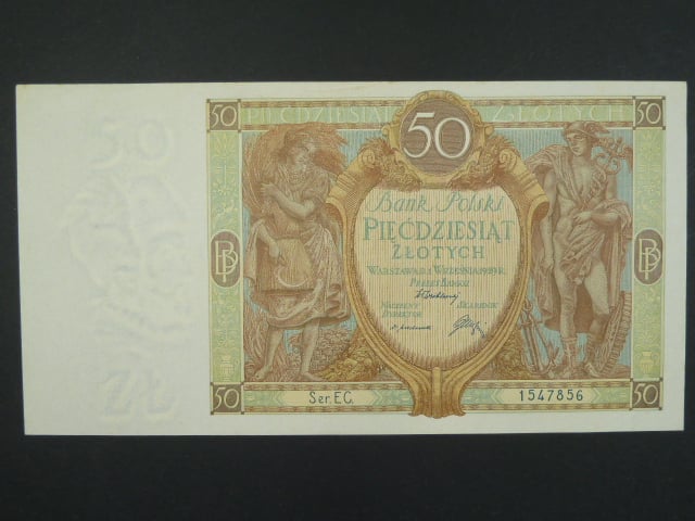 Polsko, 50 Zl 1929 série EC.