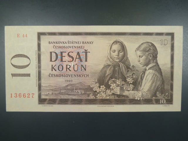 10 Kčs 1960 s. E 44