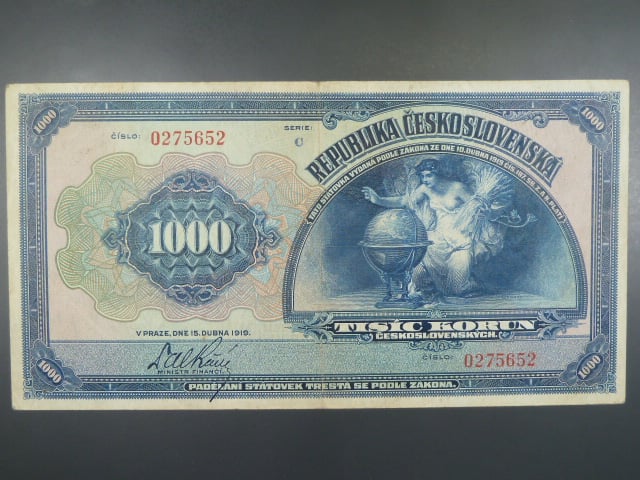 1000 Kč 15.4.1919, serie C